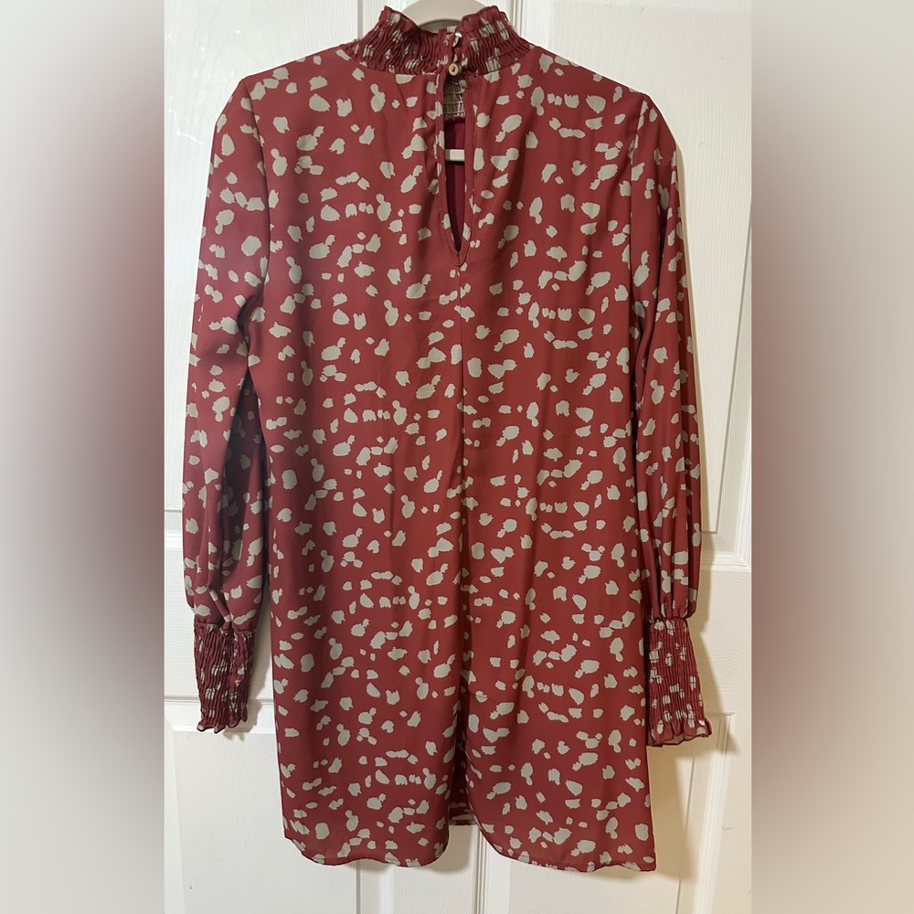 Peach Love California Size Small Long Sleeve Dress